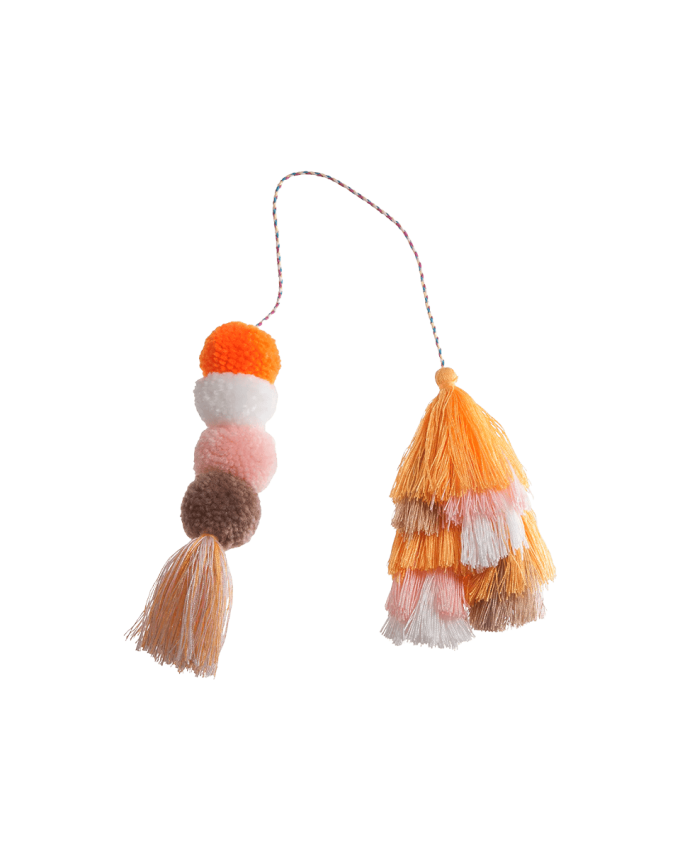 Bogg Bag Bauble - Creamsicle Double Tassel