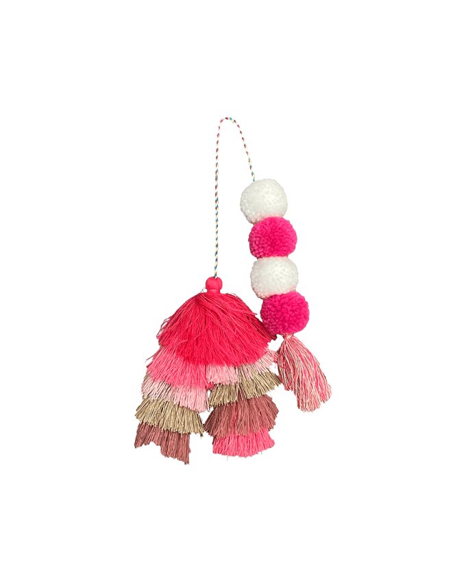 Bogg Bag Bauble - Straw Market Double Tassel