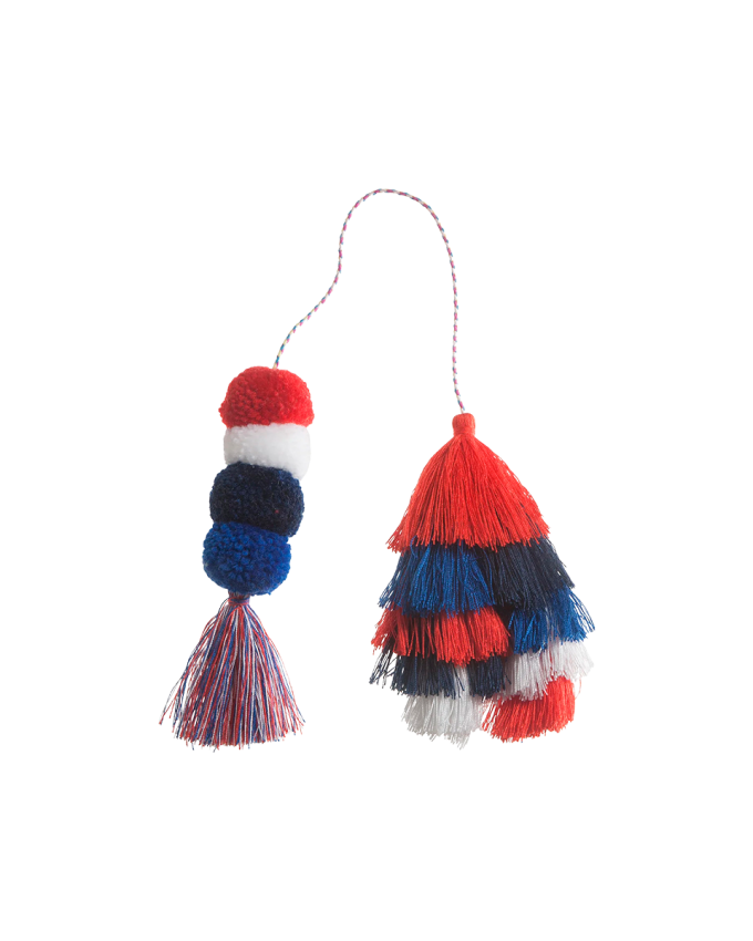 Bogg Bag Bauble - Usa Double Tassel